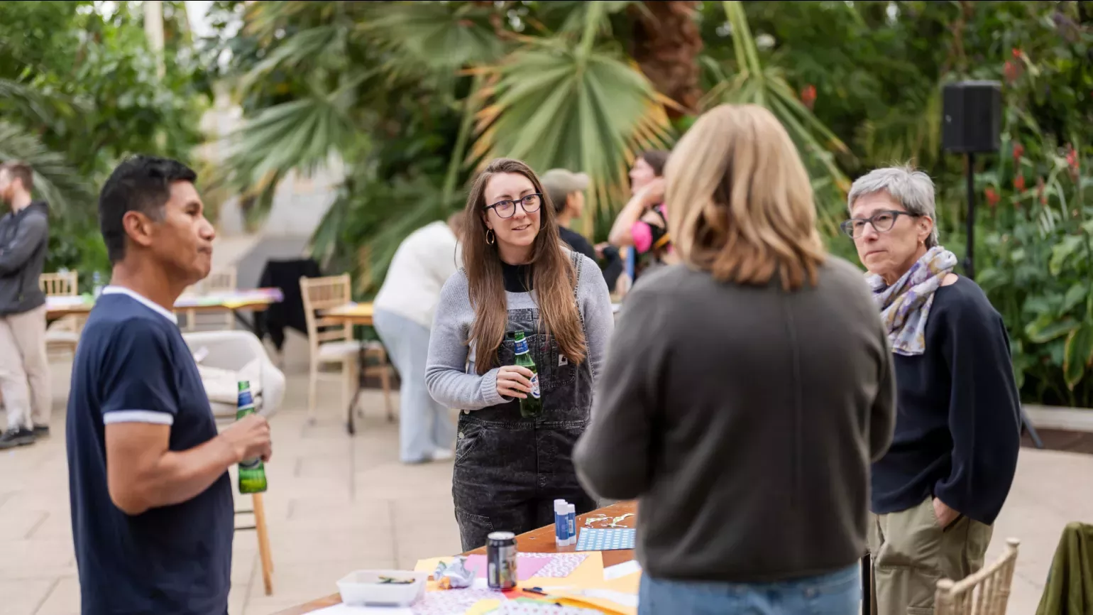 Visitors enjoying an After Hours event at Kew