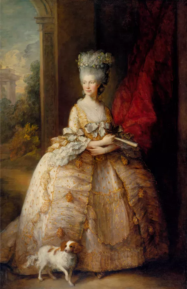 Portrait painting of Queen Charlotte.