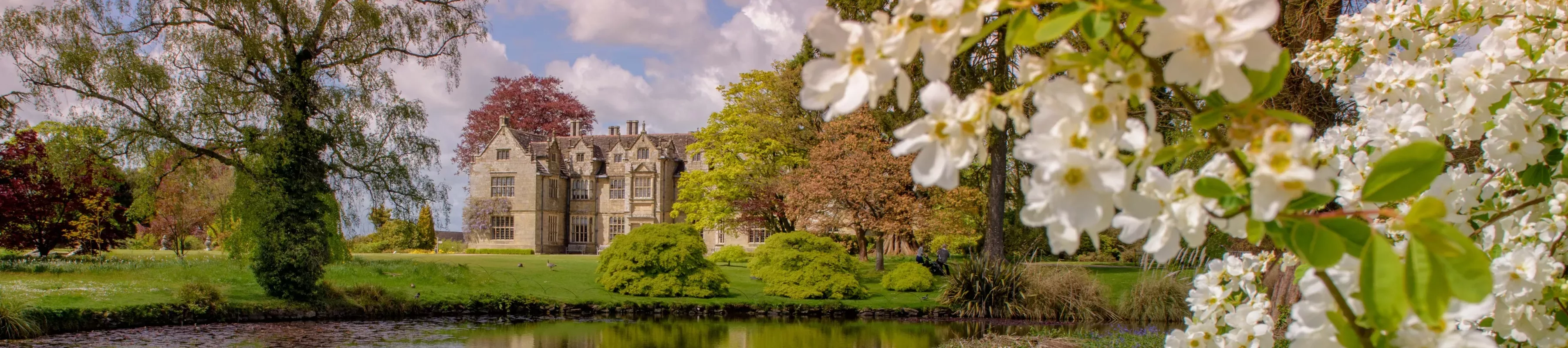 Wakehurst Mansion at spring